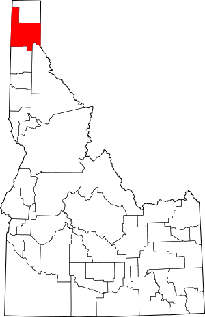 Map of Idaho highlighting Bonner County.svg