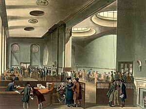 Microcosm of London Plate 049 - Lloyd's Subscription Room edited