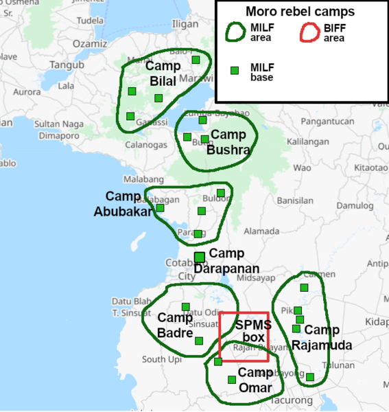 Moro rebel camps