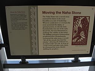 Moving the Naha Stone Pu'ukohola Heiau National Historic Site, Kawaihae, Hawaii