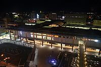 Nagano Station Zenkoji side in Night