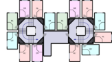 Nakagin capsule arrangement (06F,09F) rA