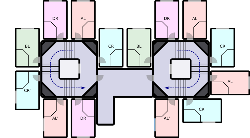 Nakagin capsule arrangement (06F,09F) rA