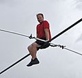 Nik Wallenda closeup June 16, 2013