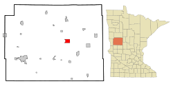 Location of Ottertail, Minnesota