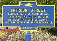 Patroon Street Historical Marker