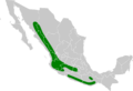 Piranga erythrocephala map