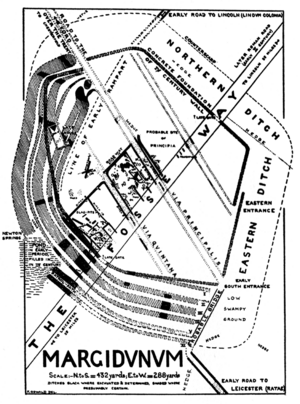 Plan of Margidunum 1927.png