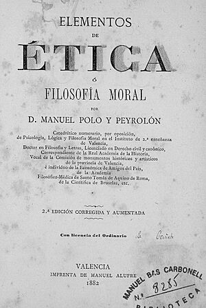 Polo y Peyrolon, Elementos de etica,