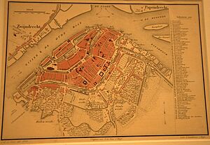 S. Lankhout 1858 Map of Dordrecht