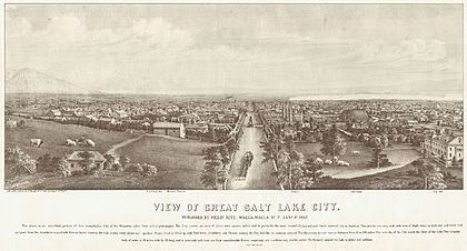 Salt Lake City panoramic map