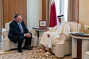 Secretary Pompeo Meets with Qatari Amir Tamim bin Hamad al-Thani (49599913542)
