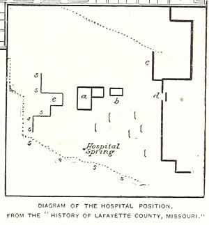 Siege of Lexington hospital map