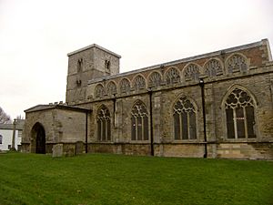 St Peter's Church, Barton-upon-Humber, SW view