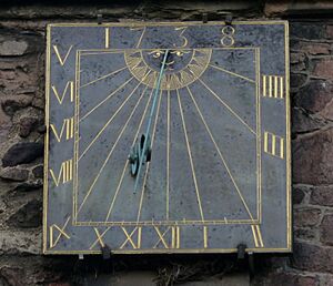 Sundial on St Nicholas Church in Leicester - geograph.org.uk - 4781213