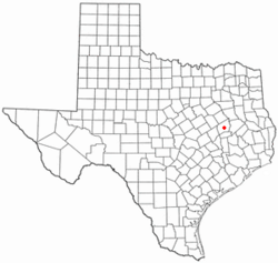 Location of Centerville, Texas