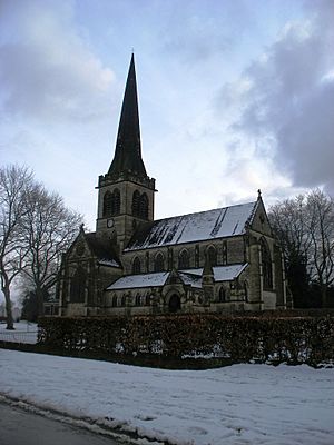 The new church at Wentworth in the snow - geograph.org.uk - 1721394.jpg