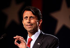 U.S. Governor of Louisiana Bobby Jindal speaking at the 2011 Values Voter Summit in Washington, D.C