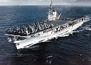 USS Midway (CVB-41) steaming off the Firth of Clyde in September 1952.jpg