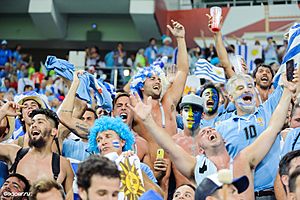 Uruguay fans Russia 2018