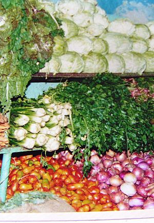 Vegetable shop in Asmara, Eritrea