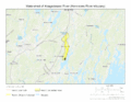 Watershed of Abagadasset River (Kennebec River tributary)