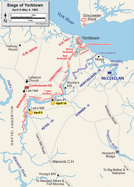 Yorktown April-May 1862
