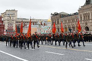 В Москве на Красной площади состоялся военный парад в ознаменование 76-ой годовщины Победы в Великой Отечественной войне 07
