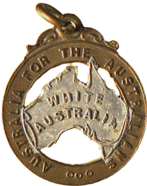 1910 White Australia badge