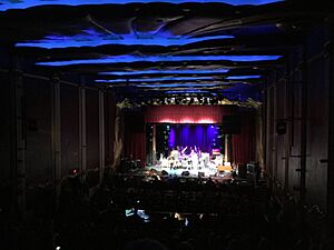 A band performs on stage at the Empress Theatre in Vallejo