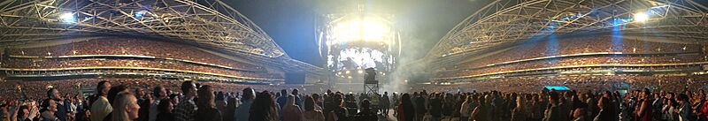 A panorama of ANZ Stadium during Adele's second Sydney show on March 11, 2017 (crop)
