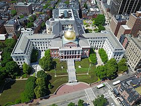 Aerial view of Massachusetts City State House 2