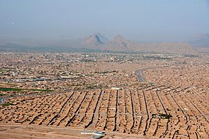 Aerial view of a section of Kandahar in 2013