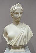 America by Hiram Powers, 1854, marble - Fogg Art Museum, Harvard University - DSC01236
