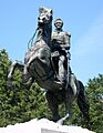 Andrew Jackson statue closeup