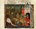 BN-MS-fr1433-folio65-Yvain-Calogrenant-fontaine