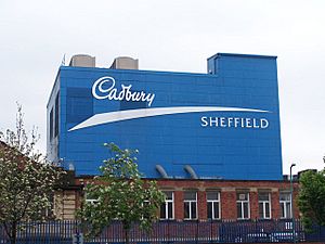Cadbury factory at Beulah Road, Sheffield, England