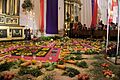 Carpet and decoration in San José Catedral for Semana Santa in Antigua, Guatemala