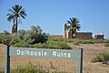 Dalhousie Ruins - palms and old buildings in Witjira