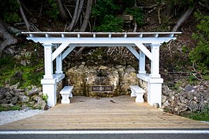 Dwightwood Spring, on Mackinac Island's eastern shore