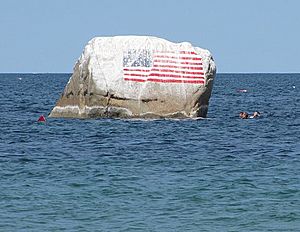 Flag Rock off Manomet Beach Aug 2010