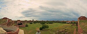 Fort Jefferson Courtyard Panorama