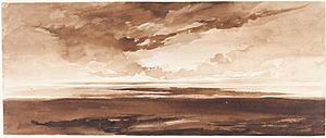 Francis Danby, Panorama of the Coast at Sunset, c. 1813, NGA 111775