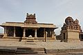 Frontal view of the Krishna temple in Hampi