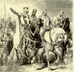 Godfrey of Bouillon and leaders of the first crusade