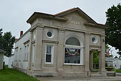 Former Harrod State Bank, now a museum