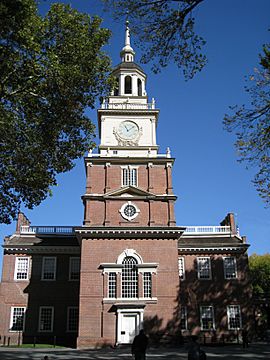 Independence Hall Clocktower in Philadelphia