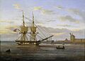 Indsejlingen til København )J. C. Dahl)