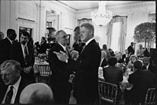 Jeremiah Wright and Bill Clinton at 1998 White House Prayer Breakfast