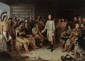 Junius brutus stearns washington in the indian council with related st d6367326093925)